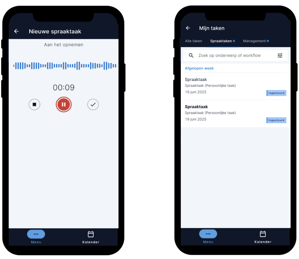 ai spraaktaken in afas pocket